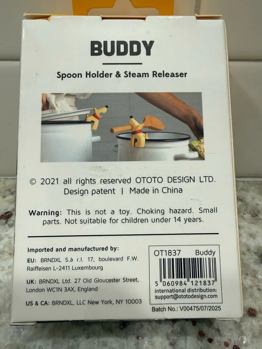 3/$15* Buddy “Paw-fecf” Spoon Holder & Steam Releaser - by OTOTO - New in Box